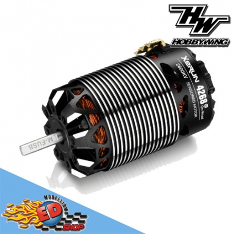 hobbywing xerun-4268sd-2400kv-black-g3-onroad sensored motore brushless 4 poli 1/8 30401910