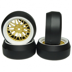 yeah racing spec d gomme da drift offset +6 ls cerchio bbs oro con canale bianco (4)