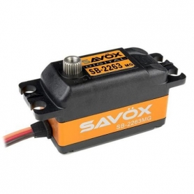 SAVOX SB-2263MG servo digitale brushless alu case, metal gear, low profile 2BB, 10kg 0,076sec, 57gr