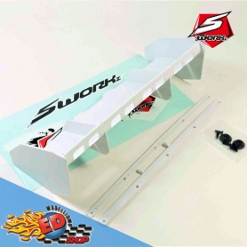 sworkz 1/8 off road pro-speed 2.0 race wing (wh)(pre-holes)