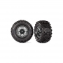 Gomme SledgeHammer 2.8" incollate su cerchi cromati neri (2)