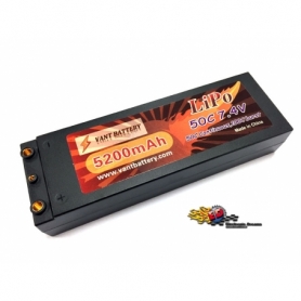 VANT Batteria LiPo 7,4v 5200mha 50C HARD CASE