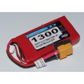 LIPO XELL-LIGHT 7.4V 1300MAH 2S 20C XT60