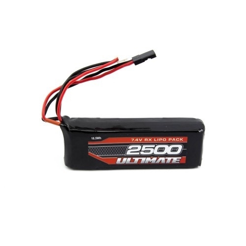 BATTERIA 7,4V 2,5AH LIPO PIATTA RX