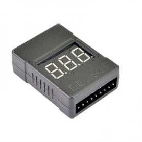 ETRONIX LiPo Alarm 1-8s con case esterno e display