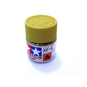 TAMIYA 81704 XF-4 Flat Yellow Green Colore Acrilico Opaco 10 ml