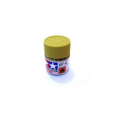 TAMIYA 81704 XF-4 Flat Yellow Green Colore Acrilico Opaco 10 ml