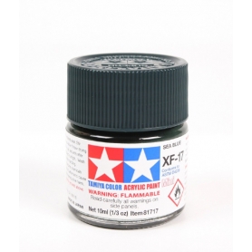 TAMIYA 81717 XF-17 Sea Blue Colore Acrilico Opaco 10ml