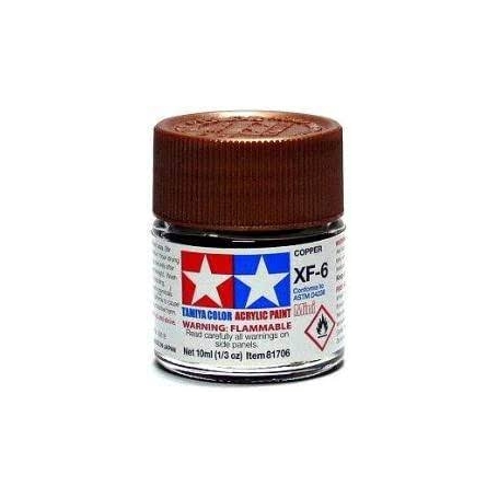 TAMIYA 81706 XF-6 Copper Colore Acrilico Opaco 10ml