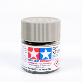 TAMIYA 81720 XF-20 Medium Grey Colore Acrilico Opaco 10ml