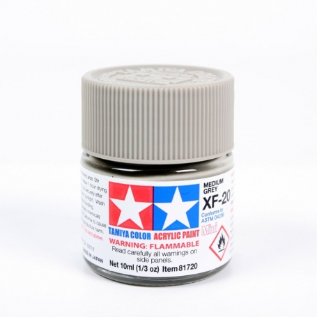 TAMIYA 81720 XF-20 Medium Grey Colore Acrilico Opaco 10ml