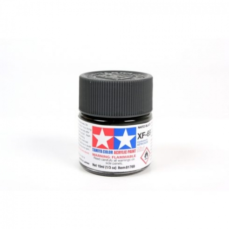 TAMIYA 81769 XF-69 Nato Black Colore Acrilico Opaco 10ml