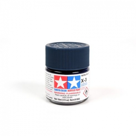 TAMIYA TC81503 X-3 Royal Blue Colore Acrilico Lucido 10ml