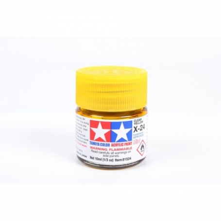 TAMIYA 81524 X-24 Clear Yellow Colore Acrilico Lucido 10ml