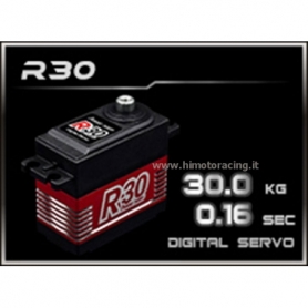 SERVOCOMANDO  Digitale 30Kg Power R30 High Voltage con ingranaggi in titanio