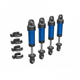 Set Ammortizzatori GTM (4) Assemblati senza molle in Alluminio 6061-T6 Anodizzati - Blu