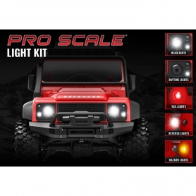 Kit Luci Led PRO-SCALE Completo per Carrozzeria 9712 Land Rover Defender