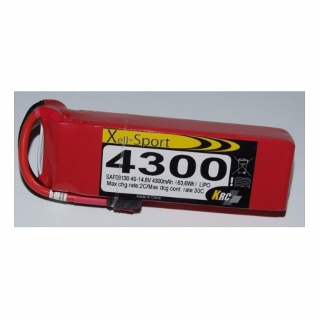 LIPO XELL-SPORT 14,8V 4300MAH 4S 30C