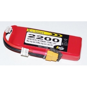 LIPO XELL-SPORT 7.4V 2200MAH 2S 30C XT60