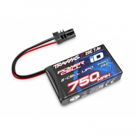 Batteria Lipo 2s 750mah 7.4v 20c ID per 1:18