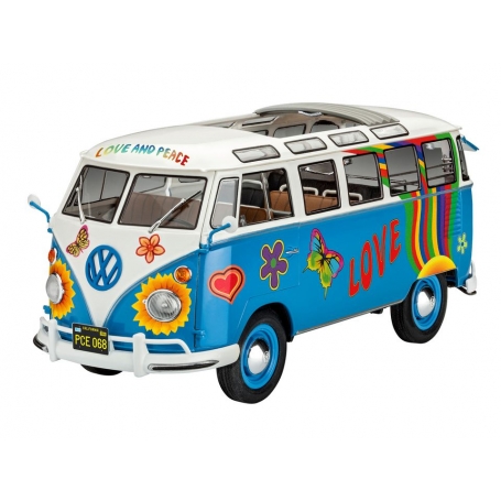 Revell 07050 Volkswagen T1 Samba Bus Flower Power 1:24