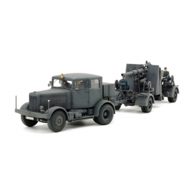 Tamiya 37027 Camion Pesante SS-100 e Cannone Flak37 da 88mm 1:48