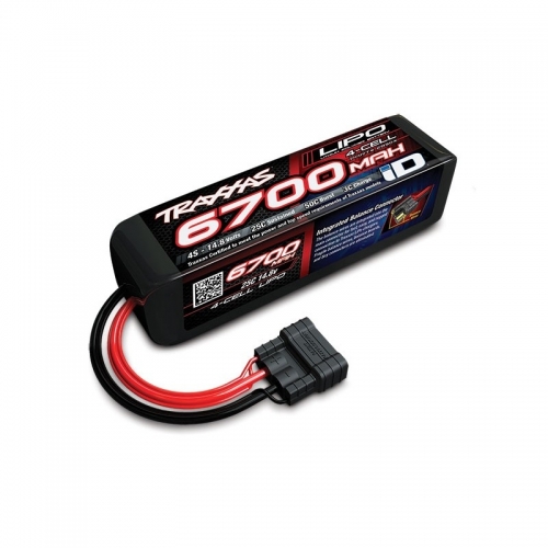 BATTERIA TRAXXAS PACCO BATTERIE LIPO 4S 6700 MAH 14.8V