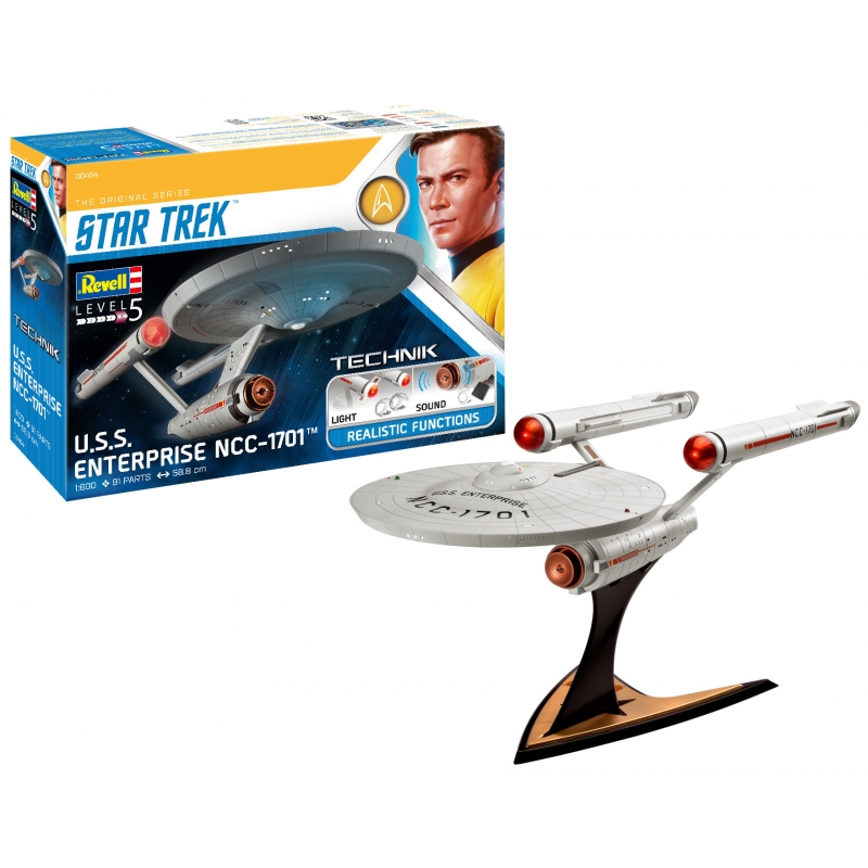 Revell 00454 Star Trek USS Enterprise NCC-1701 Technik In Kit di