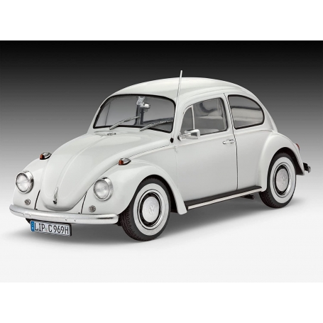 Revell 07083 VW Beetle Limousine 1968 Volkswagen Modellino Auto, Colore Grigio,