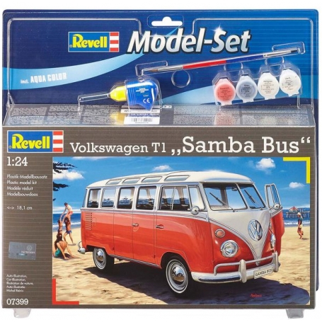 Revell 07399 Model Set VW T1 Samba Bus In Kit di Montaggio