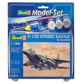 Revell 63972 Model Set F-15E STRIKE EAGLE & bombs In Kit di Montaggio