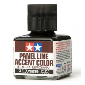 Tamiya 87140 Panel Line Accent Color - Dark Brown