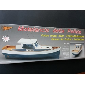 Mantua Model Motolancia della Polizia Kit Barca in Legno