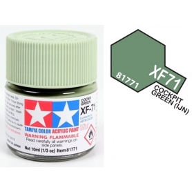 Tamiya 81771 XF-71Cockp. Green Colore Acrilico Opaco 10 ml