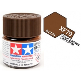 Tamiya 81779 XF-79 Linoleum Deck Brown Colore Acrilico Opaco 10 ml