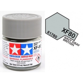 Tamiya 81780 XF-80 Royal Light Gray Colore Acrilico Opaco 10 ml