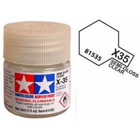 Tamiya 81535 X-35 Semi Gloss Clear Colore Acrilico 10 ml