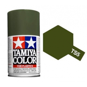 Tamiya TS-5 Olive Drab Colore Spray per PLastica 100 ml