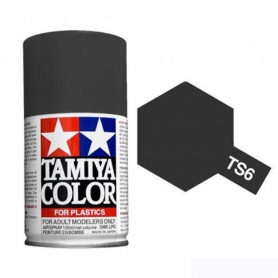 Tamiya TS-6 Matt Black Colore Spray per Plastica 100 ml