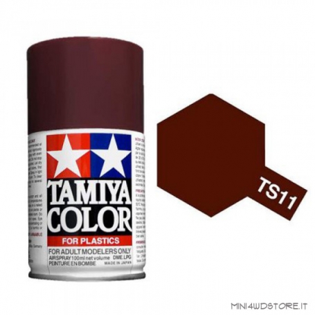 Tamiya TS-11 Maroon Colore Spray per Plastica 100 ml