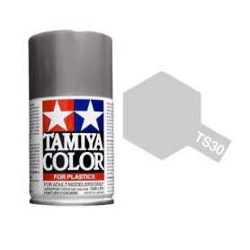 Tamiya TS-30 Silver Leaf Colore Spray per Plastica 100 ml