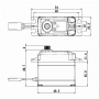 SAVOX SB-2270SG+ HV Digital Brushless Servo 32kg 0,12sec, 7,4V