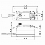SAVOX SV-1254MG servo digitale HV metal gear Low-profile 15kg 0,085sec