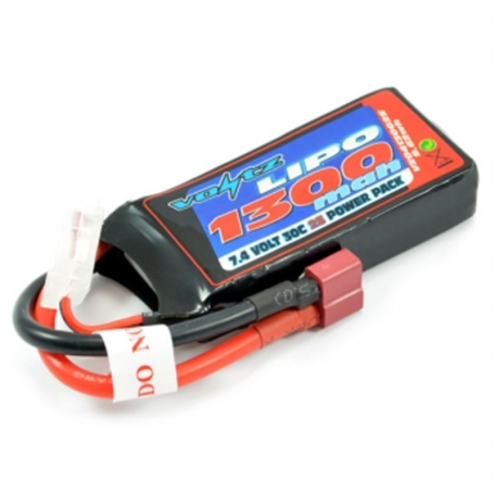 VOLTZ batteria LiPo 1300mah 2S 7.4V 30C Deans