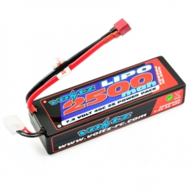 VOLTZ batteria LiPo 2500mah 2S 7.4V 40C Hardcase T-Plug