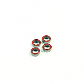 SWORKz Ball Bearing 6x10x3 RED Rubber (4)