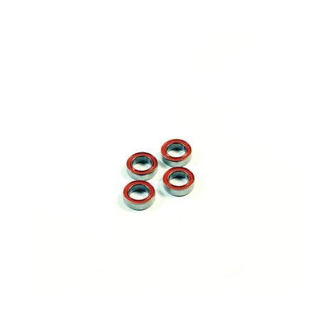 SWORKz Ball Bearing 6x10x3 RED Rubber (4)