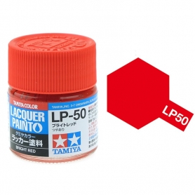 Tamiya 82150 LP-50 Bright Red Colore Lacquer 10 ml