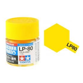 Tamiya 82180 LP-80 Flat Yellow Colore Lacquer 10ml