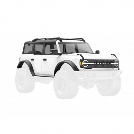 CARROZZERIA FORD BRONCO 2021 1:18 IN ABS, COMPLETA DI ACCESSORI E AGGANCI CLIPLESS - VERNICIATA BIANCA